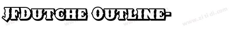 JFDutche Outline字体转换